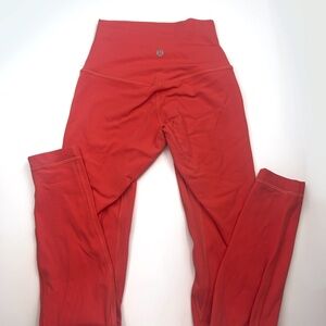 Orange High-Waisted Leggings